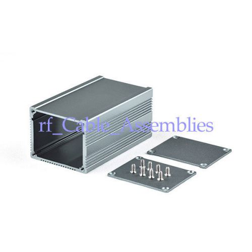 Extruded aluminum electronic power enclosure pcb box case project diy 80*50*40mm for sale