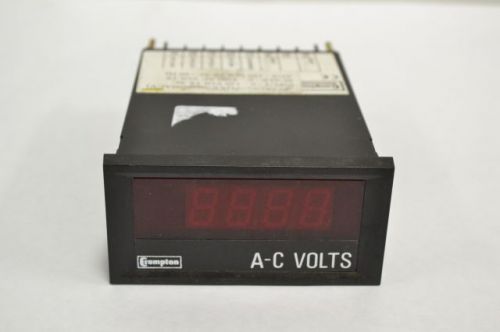 Crompton 262-dgwu-pqxx-c6 panel meter 0-4200 ac voltmeter 120v-ac b206234 for sale