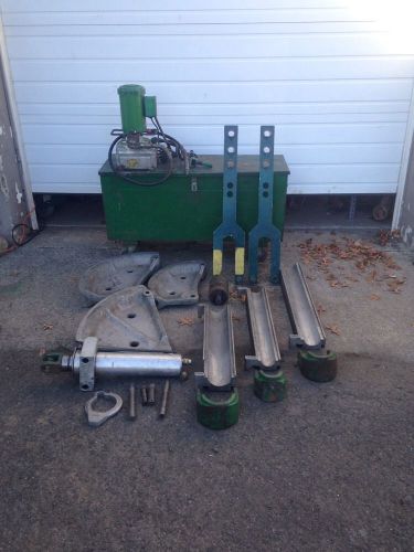 Greenlee 885te hydraulic bender 2.5&#034;, 3&#034; &amp; 4&#034; emt with 960 pump #1 for sale