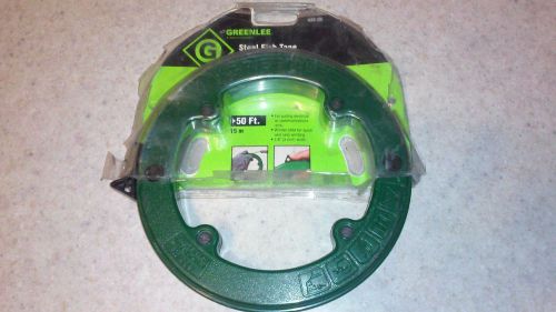 Greenlee 438-5h steel fish tape 50 foot 1/8&#034; for sale