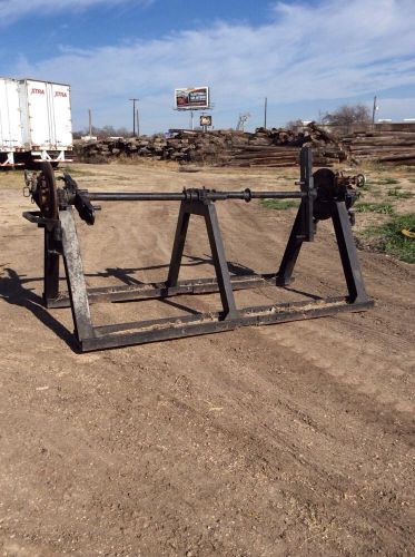 Split 2 conductor reel stand brakes for tensioning overhead powerline es2-12-1 for sale