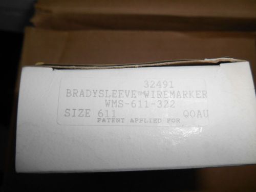 Brady WMS-611-322 BradySleeve Brady Sleeve Wire Marker