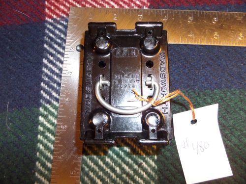 Wadsworth 60 amp main  vintage fuse pull out lid ((#480)) for sale