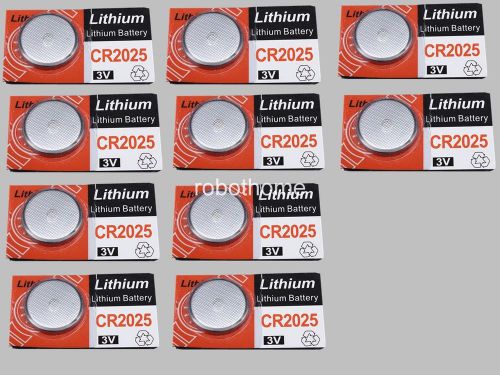 10pcs cr2025 button batteries 3v li battery cion batteries watch batteries for sale