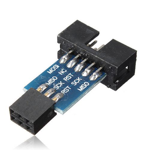1pcs 10 pin to standard 6 pin adapter board for atmel avrisp usbasp stk500 hot for sale