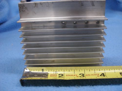 2 large reclaimed extruded aluminum heatsinks 4x3 5/8 x1 5/8 and 3 1/4 x3 x1/4 for sale