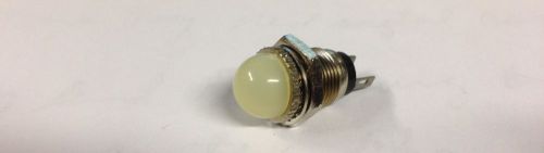 Leecraft 49D-V1-55 White Indicator Light 7/16&#034; Mount 7 Volts Dome Lens Solder