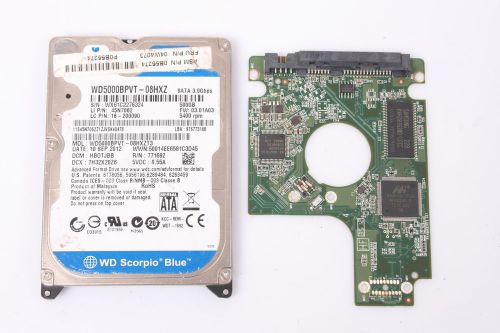 WD5000BPVT-08HXZ 500GB 2,5 SATA HARD DRIVE / PCB (CIRCUIT BOARD) ONLY FOR DATA