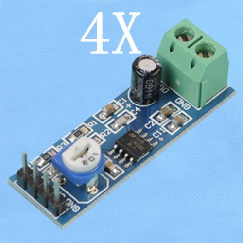 4pcs lm386 audio amplifier module board 5v-12v for arduino resistance adjustable for sale