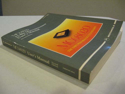 Motorola MC68020 32 bit Microprocessor User Manual Data Book Rare 1985