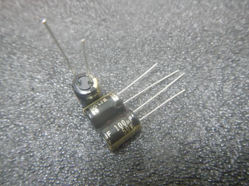 1000pcs panasonic fm 50v 100uf low-esr radial capacitors caps 105c 8x11.5mm for sale
