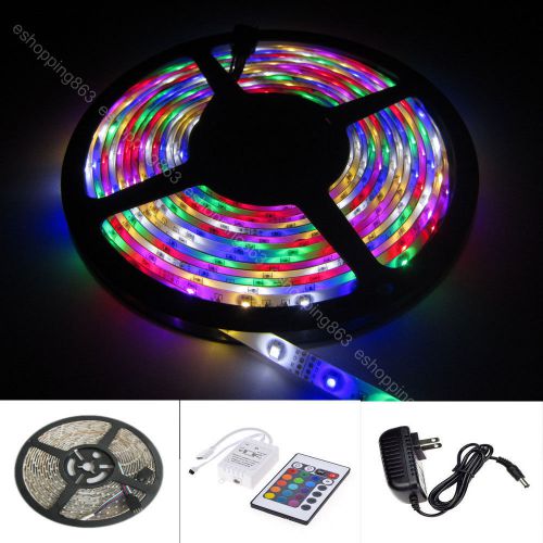 3528 rgb rgbw warm white pink 5m 300 led strip wp ir controller &amp; 12v 2a power for sale