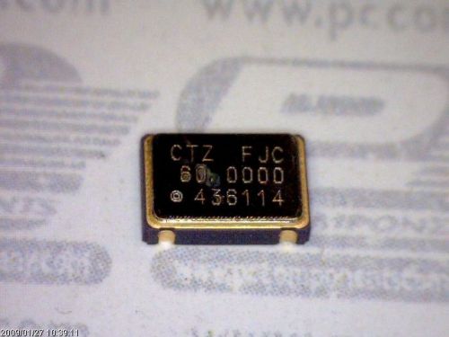 10-PCS SMD CRYSTAL OSCILLATOR 60MHZ 3.3V 30PF 4-PIN CSMD  CSX750FJC60.000000MTR