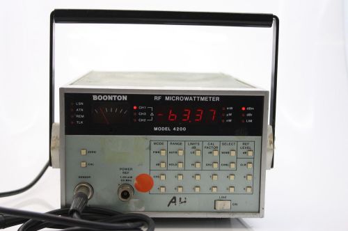 Boonton 4200 microwave rf microwatt power meter 100khz-18ghz  +sensor  working for sale