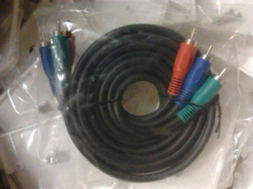 50 New Amphenol TFC AV RCA 3 wire Jumper Cables,6&#039;,Male T male,warranty