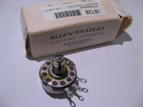 Allen-Bradley 750 Ohm Trimmer Potentiometer JA1L040S751UC Panel Mnt NOS in Box