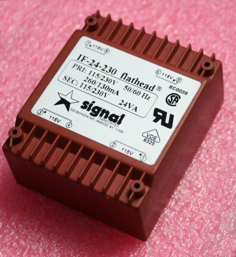 Signal transformer if-24-230 flathead 115v/230v, 24va (28n108) for sale
