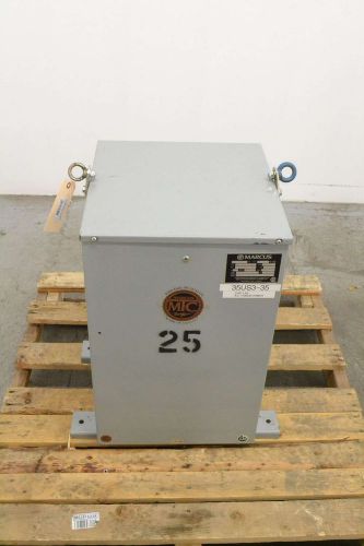 Marcus res25a2 25kva 1ph 600v-ac 120/240v-ac voltage transformer b417203 for sale