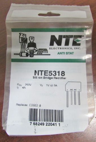 NTE ELECTRONICS Anti Stat Silicon Bridge Rectifier NTE5318