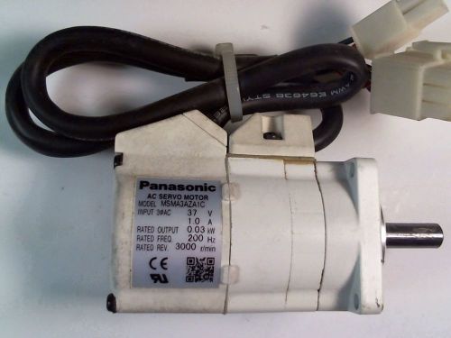 Panasonic AC Servo Motor MSMA3AZA1C USED.