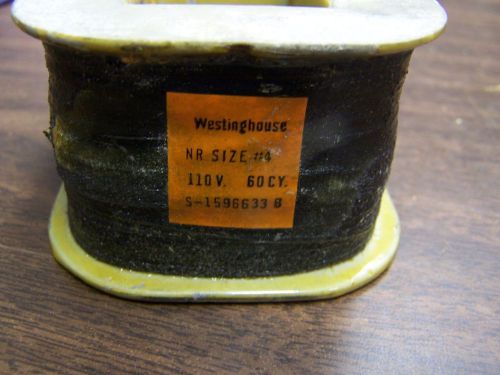 Brand new old stock westinghouse s-1596633 nr size #4 starter 110v-ac coil for sale