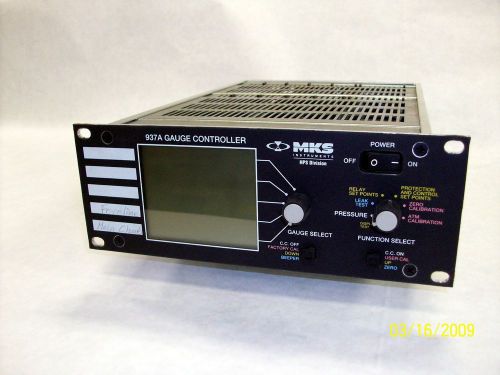 MKS 937A VACUUM GAUGE CONTROLLER, 937A-120V60TR-CCNATC-NA, FOR PARTS OR REPAIR