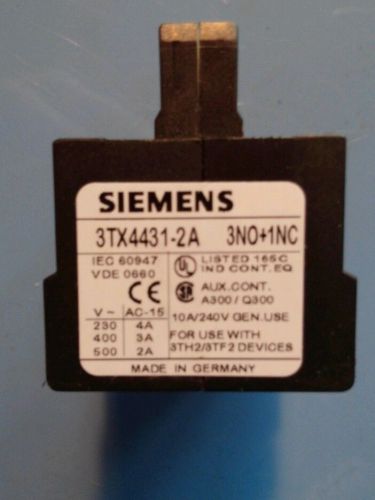 Siemens 3tx4431-2a  aux block for sale