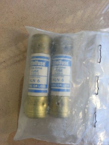 Littelfuse NLN 6A One time Fuse  Lot of 2