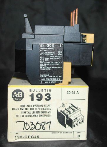 ALLEN - BRADLEY 193 - CPC45 B (NOS)