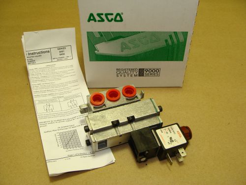 New asco red-hat sc8401b101 120 vac 1/4&#034; 4-way pad mount solenoid valve 8401 for sale