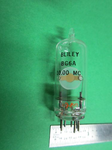 BLILEY QUARTZ BG6 GLASS ENVELOPE RESONATOR FREQUENCY 10 MHz AT-cut