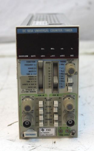 Tektronix dc 503a universal counter timer plug in module for 500 series for sale