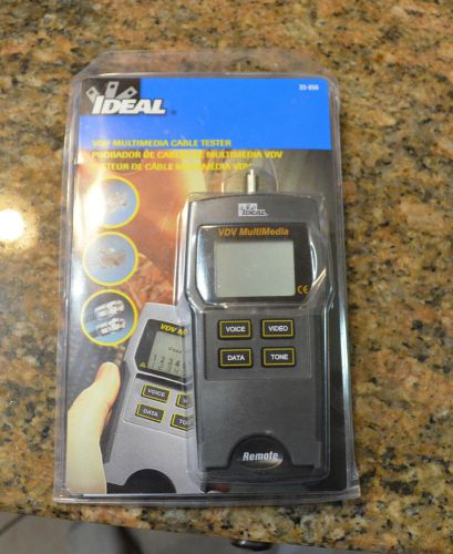IDEAL 33-856 VDV Multimedia Cable Tester Tool NEW!