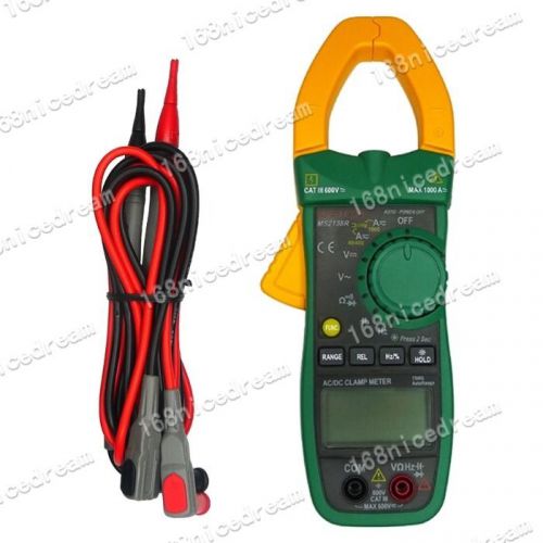 Mastech ms2138r auto-ranging true rms ac/dc v/a res cap freq clamp meter n0132 for sale