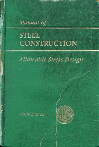 Manual of Steel Construction, 9th Edition