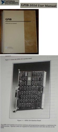 National Instruments GPIB 1014 User Manual