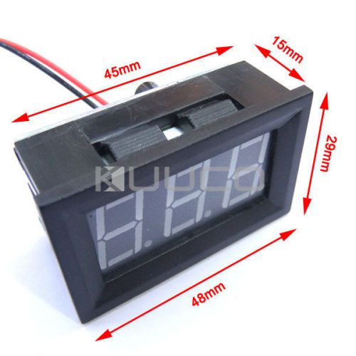 Dc 30-70v blue led digital voltmeter dc voltage monitor meter for car motor diy for sale