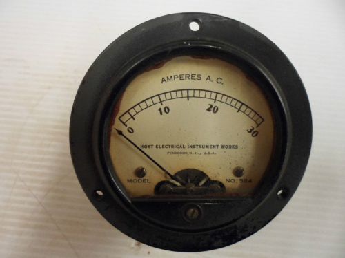 Vintage hoyt electrical instrument works no.584 amp meter for sale