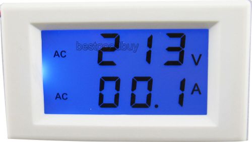 80-300V/100A dual display LCD digital AC voltmeter ammeter voltage current meter