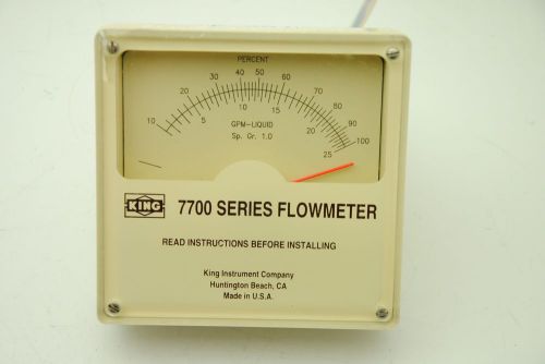 King Instrument 771123T-722, 7700 Series Flowmeter, 1500PSI