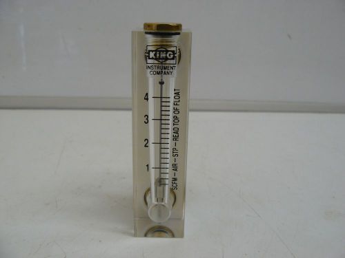 King instrument 0-4 scfm-air-stp flow meter for sale