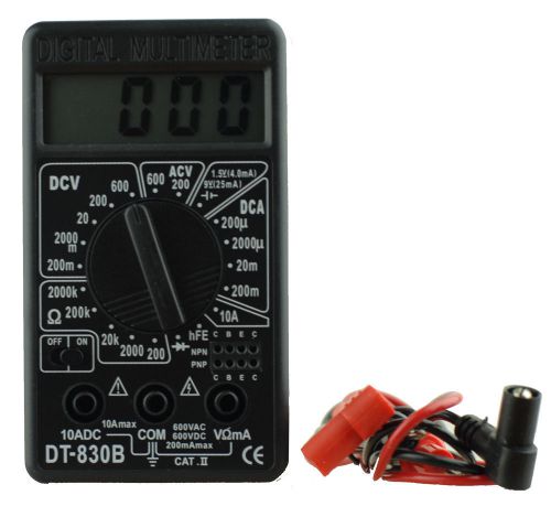 New LCD Digital Voltmeter Ammeter Ohm Multimeter DT830BT