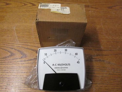 NEW NOS GE 50-171031PZXE1AAY A-C Kilovolts Meter 0-45 0-150 Volts