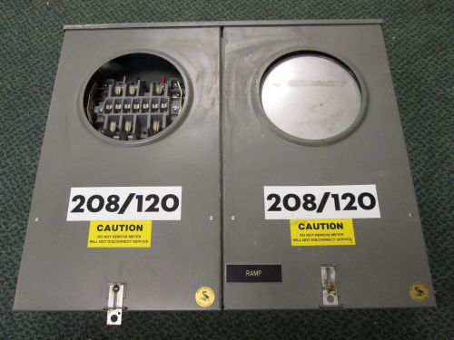 Metering Device Co 2 Position Meter Socket  3Ph 4W 208Y/120V Used