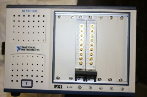 National instruments ni pxi-1033 chassis with two pxi-5105 blades for sale