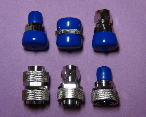 7/16 din to n male female rf coaxial connector adapter kit 6pcs low vswr for sale