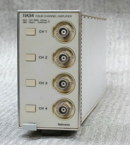 Tektronix 11A34 Four-Channel Preamp Amplifier Plug-In