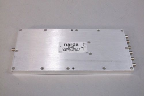 Narda 4372A-6 Power Splitter / Combiner 6-Way SMA Female Connections - USED
