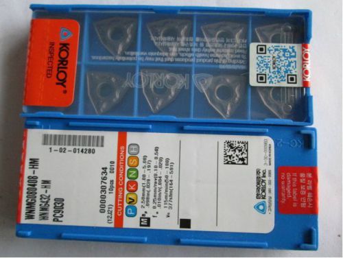 NEW IN BOX Korloy WNMG080404-HM PC9030 WNMG431-HM CNC Carbide Insert 10pcs/1box