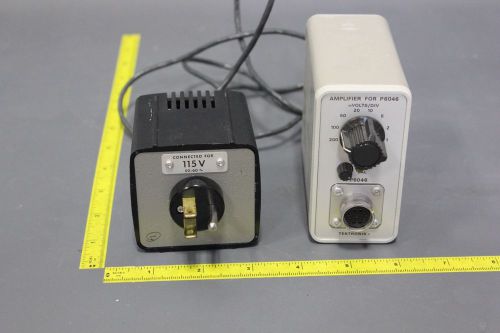 TEKTRONIX P6046 DIFFERENTIAL PROBE AMPLIFIER &amp; POWER SUPPLY  (S19-1-14E)
